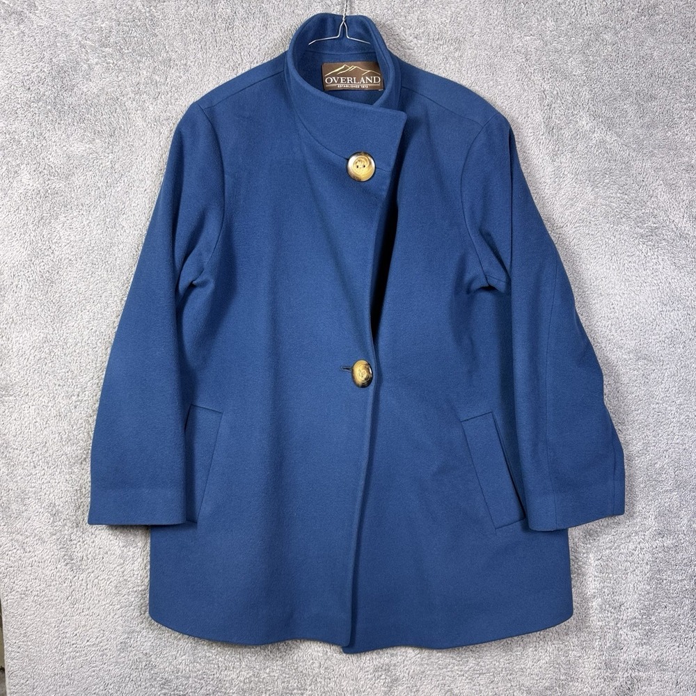 Overland Coat Womens 14 American Woolen‎ Company Jacket USA Made Blazer Overcoat
